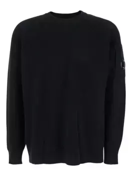 Свитер с рукавами реглан и карманами для линз C.P. Company, черный