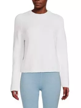 Свитер с рукавами реглан с шагреневой отделкой Vince, мята