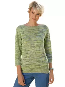 Свитер с рукавом 3/4 Classic Basics "Пуловер", цвет Royalblau-Limone-Meliert