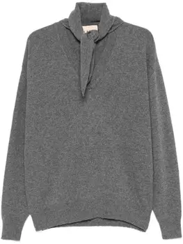 Свитер с шалевым узором «План С» Plan C, серый