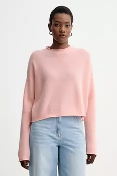 Свитер с шерстью American Vintage, розовый