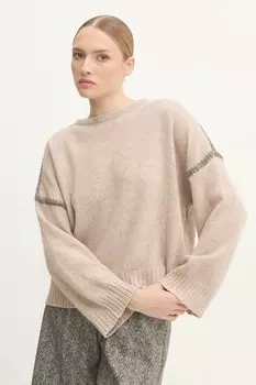 Свитер с шерстью Answear.Lab, бежевый
