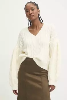 Свитер с шерстью Answear.Lab, бежевый