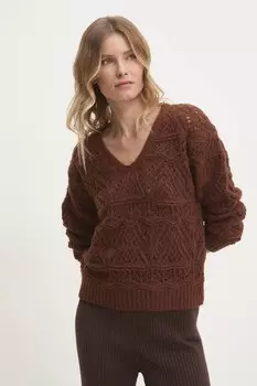 Свитер с шерстью Answear.Lab, коричневый