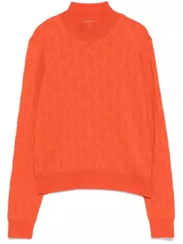 Свитер с шевронным узором Missoni, оранжевый