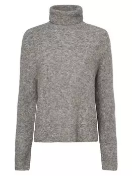 Свитер с содержанием шерсти альпаки mmaidy thora Mos Mosh, серый