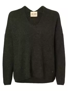 Свитер с содержанием шерсти альпаки ммтора Mos Mosh, хаки