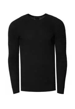 Свитер с современным круглым вырезом Rusty Neal, черный