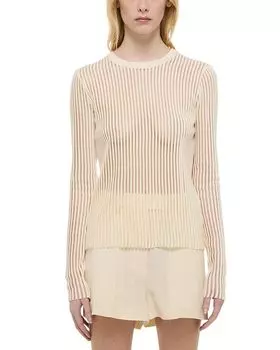 Свитер с теневой полоской Helmut Lang, слоновая кость/кремовый