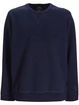 Свитер с тисненым логотипом Polo Ralph Lauren, синий