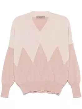 Свитер с узором аргайл D.Exterior, розовый