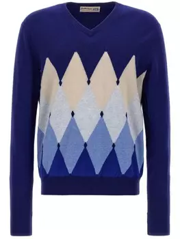 Свитер с узором аргайл-интарсия Ballantyne, синий