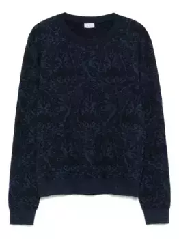 Свитер с узором пейсли ETRO, синий