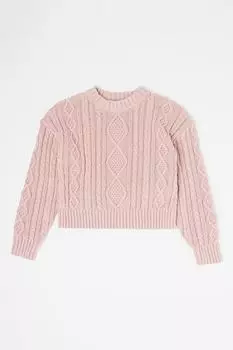 Свитер с узором «восьмерка» Gap, розовый