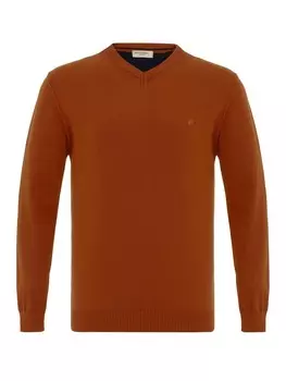 Свитер с v-образным вырезом Anou Anou Sweater Morina, цвет brown/dark brown