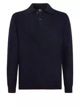 Свитер с v-образным вырезом Boggi Milano Sweater, темно-синий