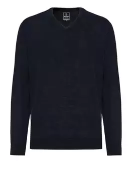 Свитер с v-образным вырезом Boggi Milano Sweater, темно-синий