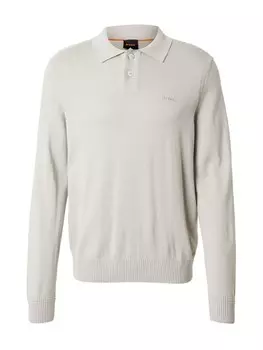 Свитер с v-образным вырезом BOSS Sweater Avac, светло-бежевый