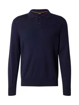Свитер с v-образным вырезом BOSS Sweater Avac, темно-синий