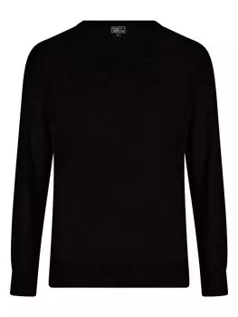 Свитер с v-образным вырезом CASH-MERE.CH Sweater, черный