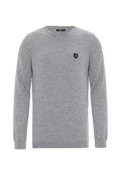 Свитер с V-образным вырезом CIPO & BAXX, цвет Lightgrey