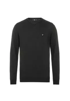 Свитер с V-образным вырезом CIPO & BAXX, черный