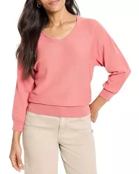 Свитер с V-образным вырезом Easy NIC+ZOE, оранжевый