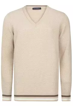 Свитер с v-образным вырезом Felix Hardy Sweater, бежевый