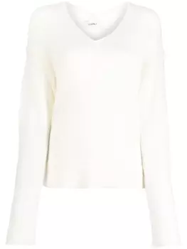 Свитер с V-образным вырезом Goen.J, белый