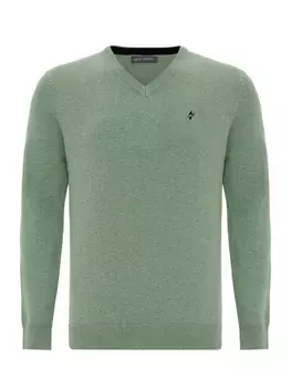 Свитер с v-образным вырезом Jacey Quinn Sweater, зеленый