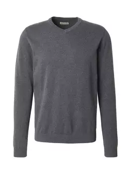 Свитер с v-образным вырезом JACK & JONES Sweater, темно-серый