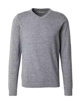 Свитер с v-образным вырезом JACK & JONES Sweater, пятнистый серый