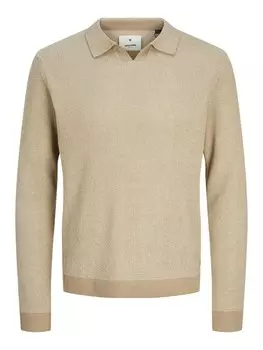 Свитер с v-образным вырезом JACK & JONES Sweater JPRBLABani, серо-коричневый