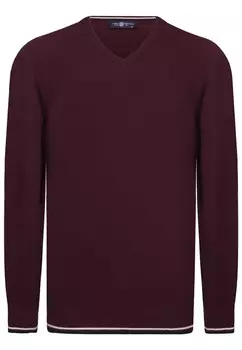 Свитер с v-образным вырезом Jimmy Sanders Sweater, цвет blackberry