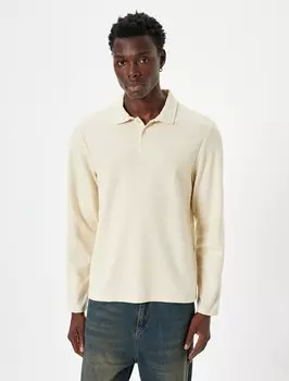 Свитер с v-образным вырезом Koton Sweater, экрю