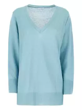 Свитер с V-образным вырезом Malo, синий