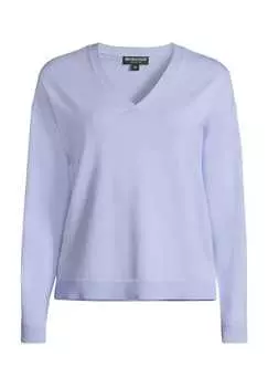 Свитер с V-образным вырезом Manguun Collection, лавандовый