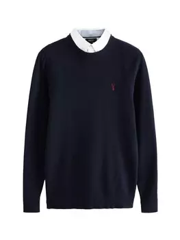 Свитер с v-образным вырезом Next Sweater, темно-синий