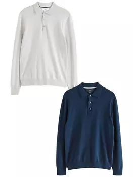 Свитер с v-образным вырезом Next Sweater, цвет navy/light grey