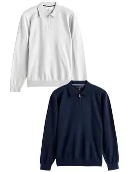 Свитер с v-образным вырезом Next Sweater, цвет navy/off white