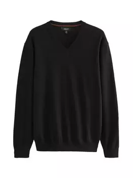 Свитер с v-образным вырезом Next Sweater, черный