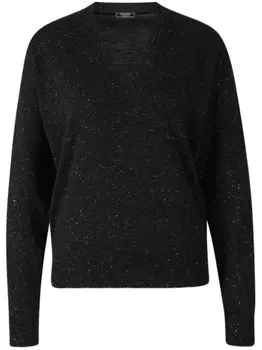 Свитер с v-образным вырезом Peserico, черный