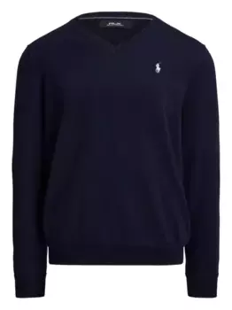 Свитер с V-образным вырезом RLX Ralph Lauren, синий