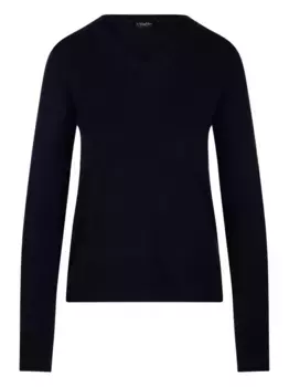 Свитер с V-образным вырезом 'S Max Mara, синий