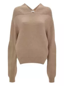 Свитер с V-образным вырезом VICTORIA BECKHAM, нейтральный