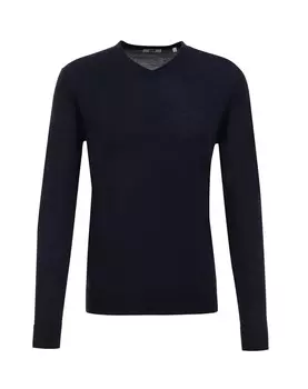 Свитер с v-образным вырезом WE Fashion Sweater, морской синий