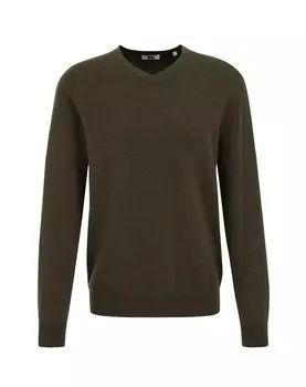 Свитер с v-образным вырезом WE Fashion Sweater, оливковый