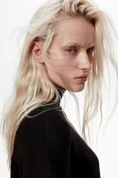 Свитер с водолазкой H&M, черный