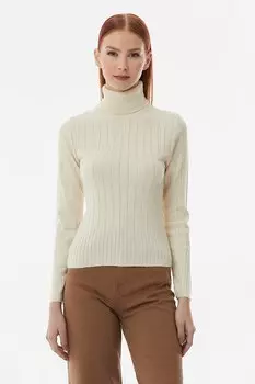 Свитер с водолазкой и трикотажем Fullamoda