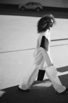 Свитер с воротником H&M, белый